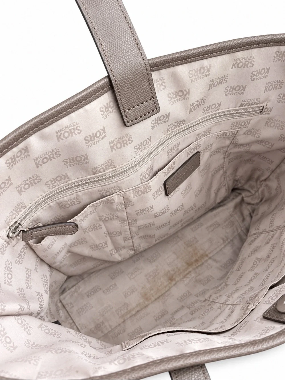 ✨ Michael Kors Jet Set Travel Tote Bag Saffiano Leather Taupe/Gray ✨